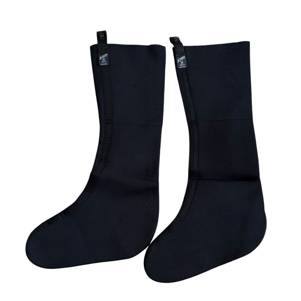 Simms Unisex Black Neoprene Wading Socks Size Medium